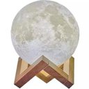 Ver imagem 1 de Luminária Lua 3d Muda Cor Suporte Madeira C/ Controle Remoto Lua C/ Controle