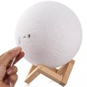 Ver imagem 4 de Luminária Lua 3d Muda Cor Suporte Madeira C/ Controle Remoto Lua C/ Controle