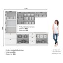 Ver imagem 2 de Cozinha Compacta 271,5cm 5 Peças 10 Portas 5 Gavetas Americana Henn