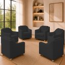 Ver imagem 1 de Kit 6 Poltrona Decorativa para Sala de Espera Mila Recepção Escritório Consultório Corino