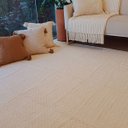 Ver imagem 1 de Tapete Artesanal Sala Quarto Algodão Cru Geométrico 200 X 300