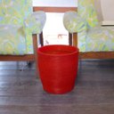 Ver imagem 2 de Vaso Planta 30x30 Oval Moderno Polietileno - VERMELHO PAU BRASIL 005