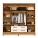 Ver imagem 3 de Guarda-Roupa Casal Florida 8 Portas 4 Gavetas Freijo Off White Moval