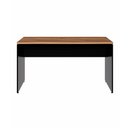 Ver imagem 4 de Mesa Escrivaninha de Trabalho 120cm X 70cm Pés Painel F5 Cor:nogal com Preto