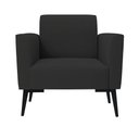 Ver imagem 3 de Kit 2 Poltronas Pés Villach Marisa Veludo D03 - D'Rossi Preto