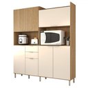 Ver imagem 1 de Cozinha Compacta Salsa 7 Portas 2 Gavetas Amêndola/nude Prime Tx - Panorama Móveis