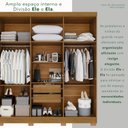 Ver mais imagens de Guarda-roupa Casal com Pés Reflecta com Led 06 Portas 02 Gavetas França