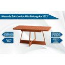 Ver mais imagens de Conjunto: Mesa de Cozinha Átria 1592 Aço C/ Tampo Madeirado 160x90cm e 6 Cadeiras Lux Rose/freijo/