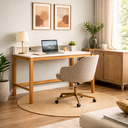 Ver imagem 3 de Mesa Home Escrivaninha Califórnia Office Industrial Quarto:off White