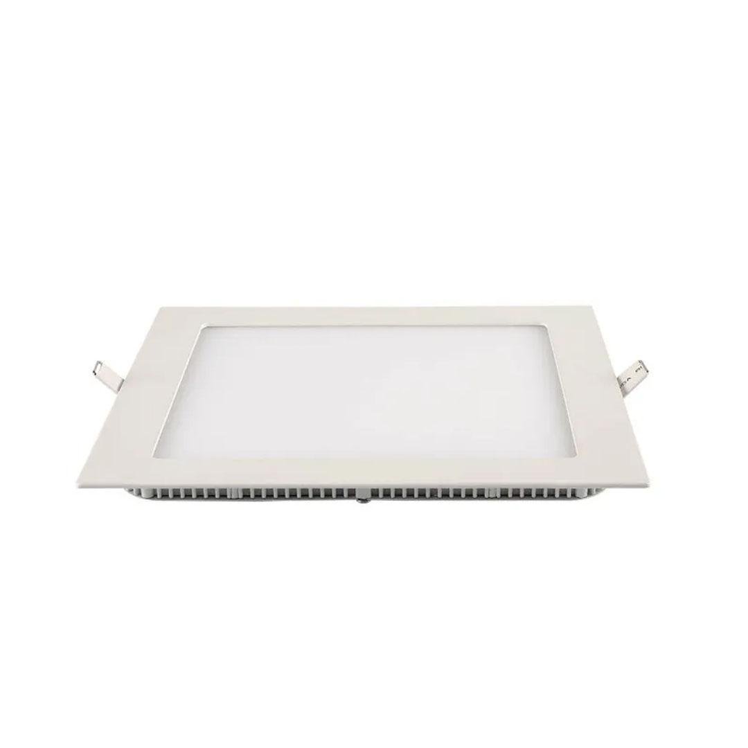 Plafon Painel Led Luminária Downlight 18W Embutir Quadrado Branco Frio Spot Teto:Branco/Unissex/Únic - 3