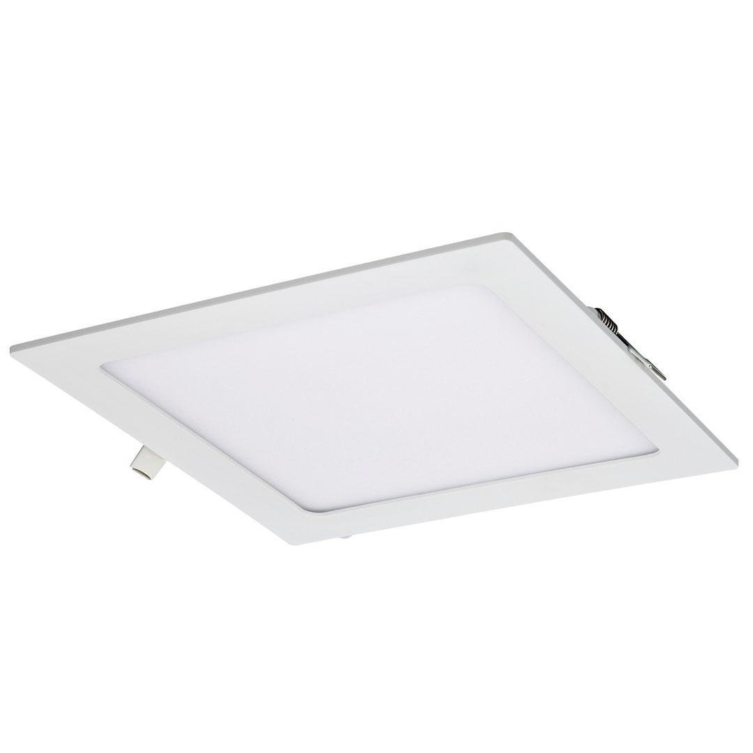 Plafon Painel Led Luminária Downlight 18w Embutir Quadrado Branco Frio Spot Teto:branco/unissex/únic - 4