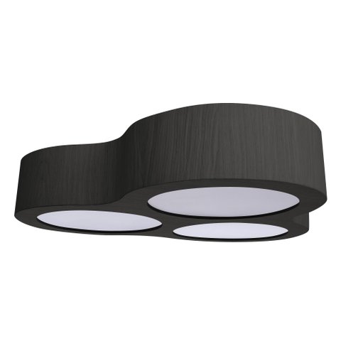 Plafon Spinner 80cm - 6 Luzes Adrilustres Preto 110v/220v (bivolt)