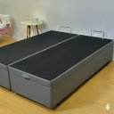 Ver imagem 5 de Cama Queen Box Baú Bi-partida 79 Blindada:corino Cinza/queen