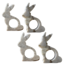 Ver imagem 1 de Kit 4 Porta Guardanapos Coelho Mármore Calacatta Milano Polido 10x8cm