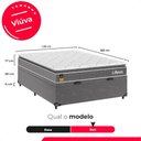 Ver imagem 7 de Cama Box Baú Viúva + Colchão Life D33 Pillow Top 61x128x188cm - Cinza - e-Shop Casa