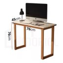 Ver imagem 4 de Mesa de Estudo com Pes de Madeira Compacta 0,76cm Branca