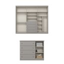 Ver imagem 4 de Conjunto Quarto Adulto Nova York Espresso Móveis Cinza