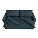 Ver imagem 5 de Sofá Lisboa 3,12m Retrátil, Reclinável com Molas no Assento Tecido Suede Velusoft Azul - Cama