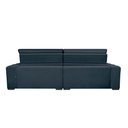 Ver imagem 4 de Sofá Lisboa 3,12m Retrátil, Reclinável com Molas no Assento Tecido Suede Velusoft Azul - Cama