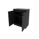 Ver imagem 4 de Balcão de Escritório Me4149 C/ 2 Portas C/ Chave Amêndoa - Tecno Mobili