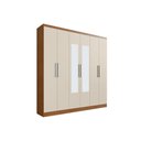 Ver imagem 2 de Guarda Roupa Casal 6 Portas c/Esp PH1127 Carvalho/Off Herval