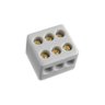 Conector de Porcelana Tripolar Cabo de 10mm² 25A/600V - 2