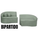Ver imagem 4 de Sofá Orgânico Palermo 4 Lugares 210cm + Puff Bouclê - Sofa Store:Bouclê Verde Menta