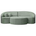 Ver imagem 1 de Sofá Orgânico Palermo 4 Lugares 210cm + Puff Bouclê - Sofa Store:Bouclê Verde Menta