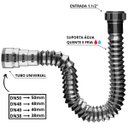 Ver imagem 3 de Sifão Sanfonado Universal 61cm Cromado | Astra | Kit C/ 3 Un