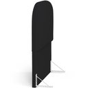 Ver imagem 6 de Cabeceira Cama Box 100cm Orgânica Lanna W01 Bouclê Preto - Lyam Decor