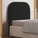 Ver imagem 3 de Cabeceira Cama Box 100cm Orgânica Lanna W01 Bouclê Preto - Lyam Decor