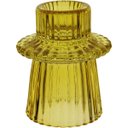 Ver imagem 4 de Castiçal Decorativo de Vidro Amarelo 7x6x6cm Porta Vela Mesa Jantar Decoração