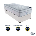 Ver imagem 3 de Cama Box Baú Solteiro Branco e Colchão Freedom Molas Ensacadas Ortobom