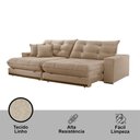 Ver imagem 7 de Sofá Duque Dois Módulos de 120cm B25cm Meu Sofá Online A226 Linho Bege