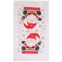 Ver imagem 3 de Kit 2 Peças Natalino Pano de Prato e Luva de Forno Bene Casa Papai Noel