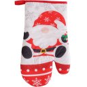 Ver imagem 2 de Kit 2 Peças Natalino Pano de Prato e Luva de Forno Bene Casa Papai Noel