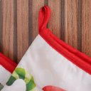 Ver imagem 5 de Kit 2 Peças Natalino Pano de Prato e Luva de Forno Bene Casa Papai Noel