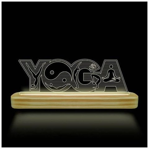 Luminária Led De Mesa Decorativa Yoga