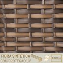 Ver imagem 6 de 3 Espreguiçadeira Catar e 3 Mesa Garden Alumínio e Fibra Trama Moveis