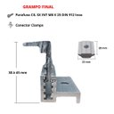 Ver imagem 4 de Kit Estrutura Suporte Fixador Linha C P/ 8 Placas Solar Alumínio Inox Telha Fibro Ondulada Viga Metá