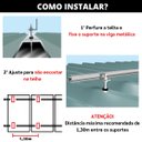 Ver imagem 7 de Kit Estrutura Suporte Fixador Linha C P/ 8 Placas Solar Alumínio Inox Telha Fibro Ondulada Viga Metá