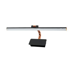 Arandela Mirror Linear Quadro Preto e Cobre 50cm Led 12w 3 em 1 Bivolt Embu Led - 1