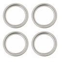 Ver imagem 1 de Kit C/4 Porta Grelha Ralo Redondo 15x15 Suporte Cromado Inox