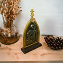 Ver imagem 2 de Capela Mãe Rainha com Coroa Metal Dourado Armazém Católico