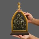 Ver imagem 4 de Capela Mãe Rainha com Coroa Metal Dourado Armazém Católico