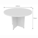 Ver imagem 3 de Mesa de Jantar Redonda Anne Branco