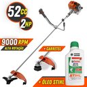 Ver imagem 1 de Roçadeira Tekna Rl520acn 52cc 2hp 9000rpm + Óleo Stihl 2t