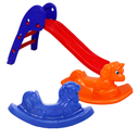 Ver imagem 1 de Escorregador Infantil 2 Degraus + Balanço Cavalinho e Balanço Unicornío