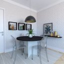 Ver imagem 2 de Mesa de Jantar Redonda Anne Preto/Branco