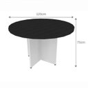 Ver imagem 3 de Mesa de Jantar Redonda Anne Preto/Branco